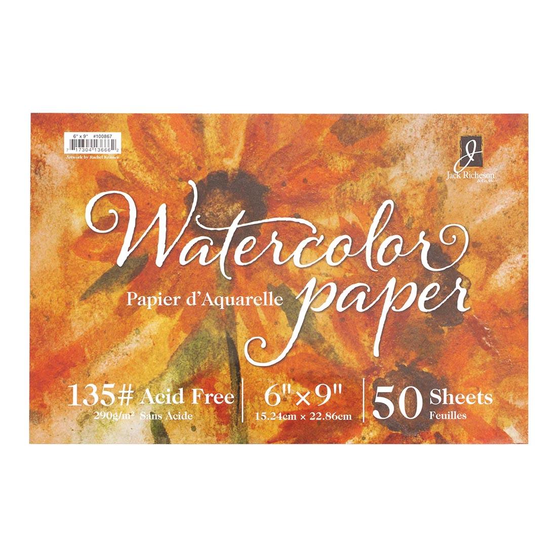Richeson Watercolor Paper Pack 135 lb. Cold Press 6x9"