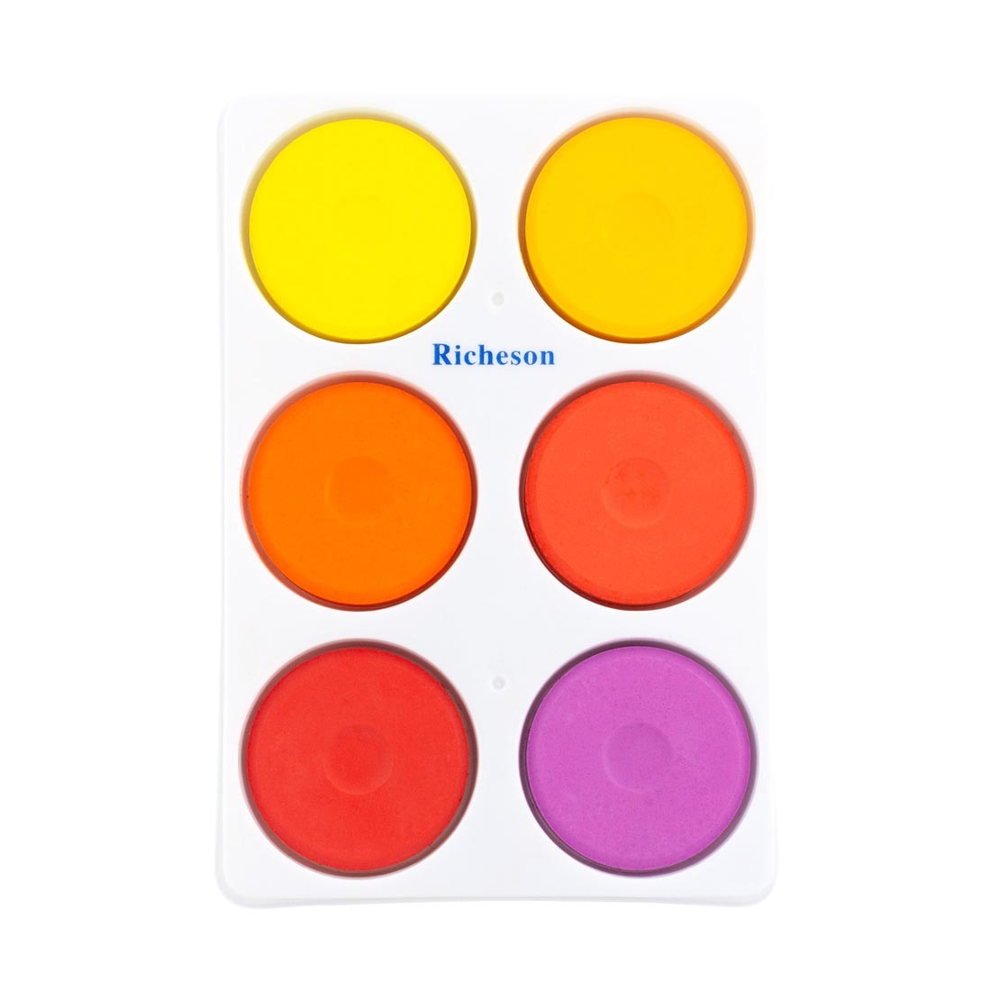 Richeson Warm Colors Tempera Cake 6-Color Set