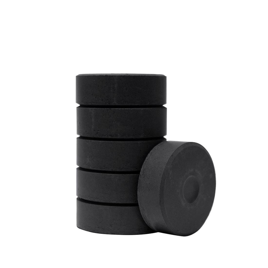 6 Black Tempera Cake Refills by Richeson
