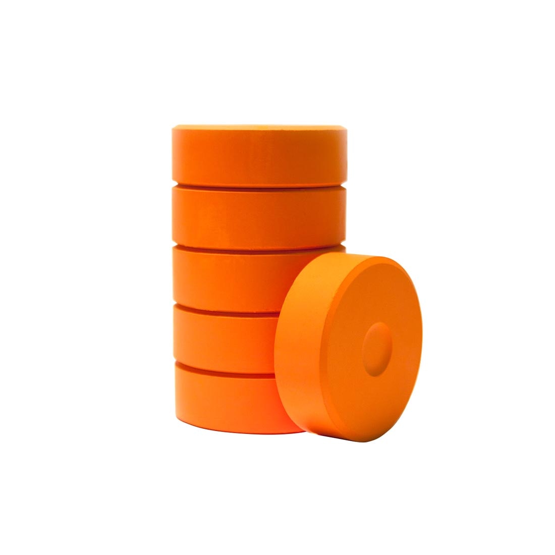 6 Orange Tempera Cake Refills by Richeson