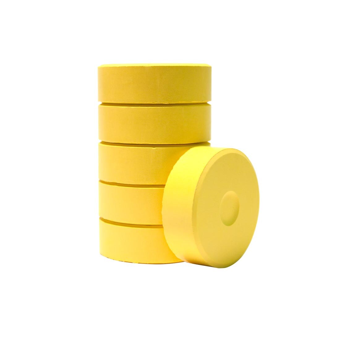 6 Brilliant Yellow Tempera Cake Refills by Richeson