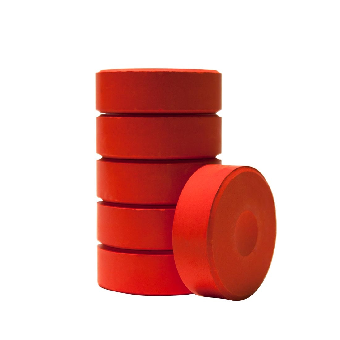 6 Brilliant Red Tempera Cake Refills by Richeson