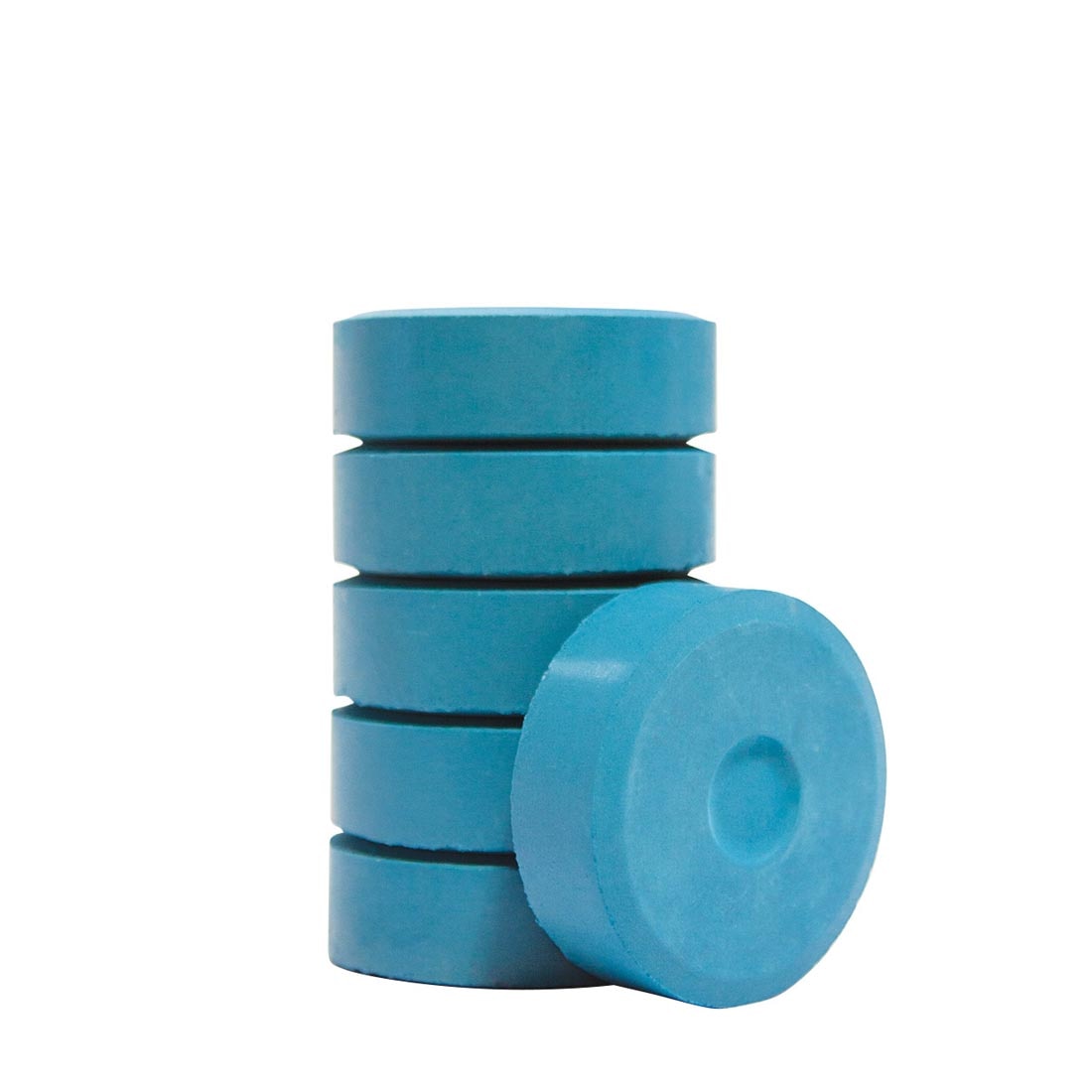 6 Turquoise Tempera Cake Refills by Richeson