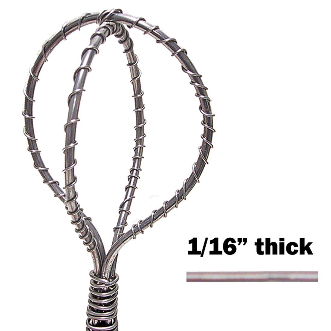 armature made with Armature Wire with text 1/16" thick