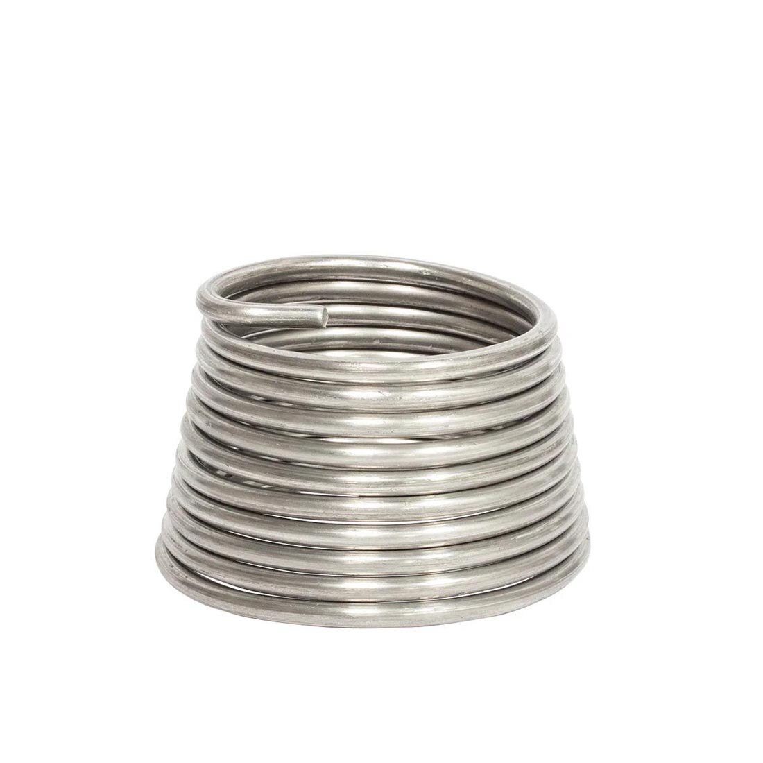 1/4" thick armature wire in a round coil