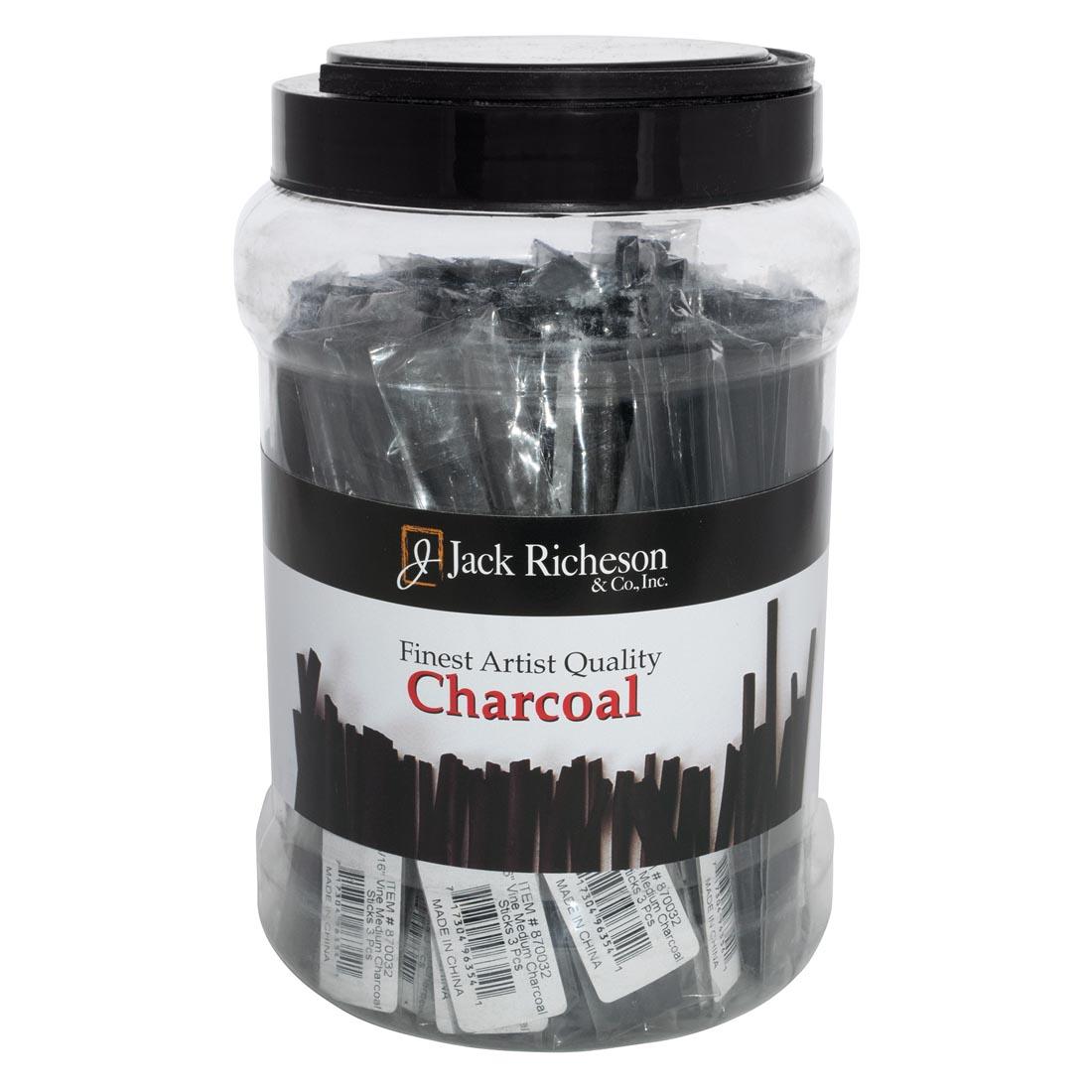 Richeson Vine Charcoal Medium Sticks Tub