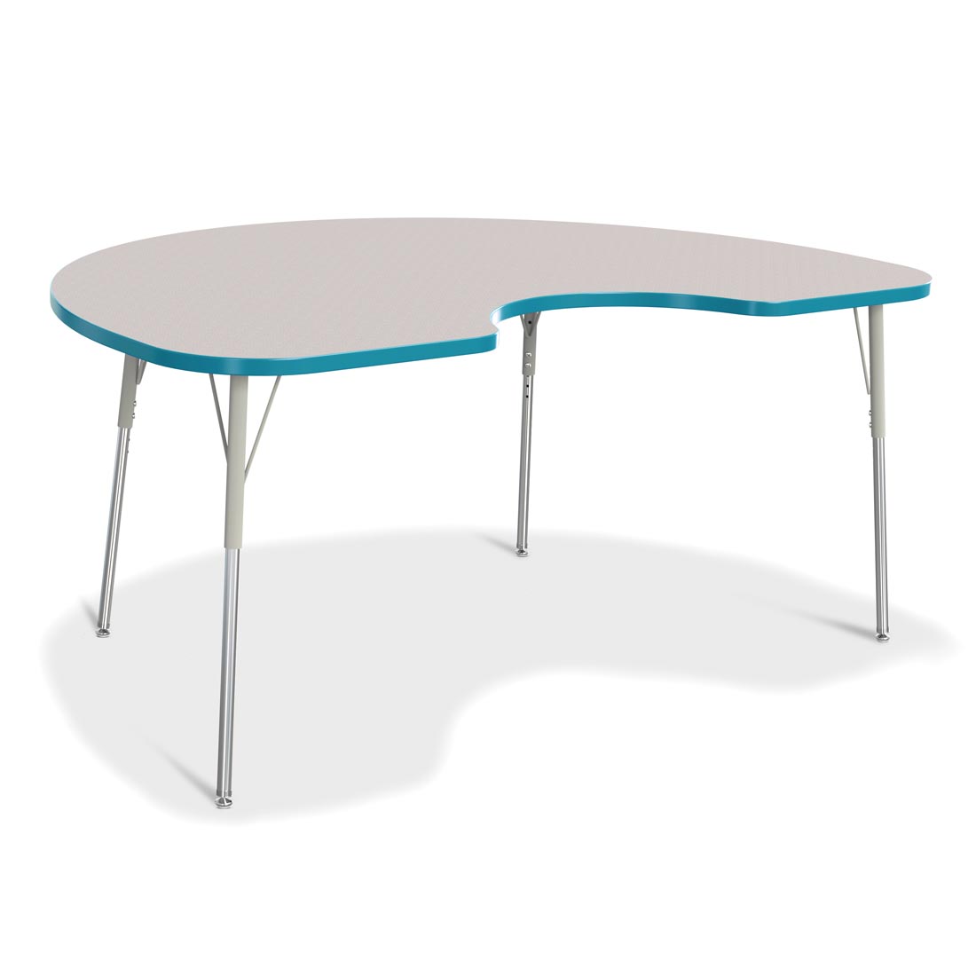 Berries Kidney Activity Table Adult Height Gray With Teal Edge