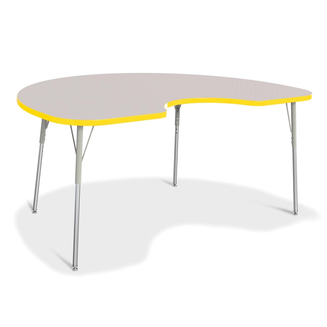 Berries Kidney Activity Table Adult Height Gray With Yellow Edge