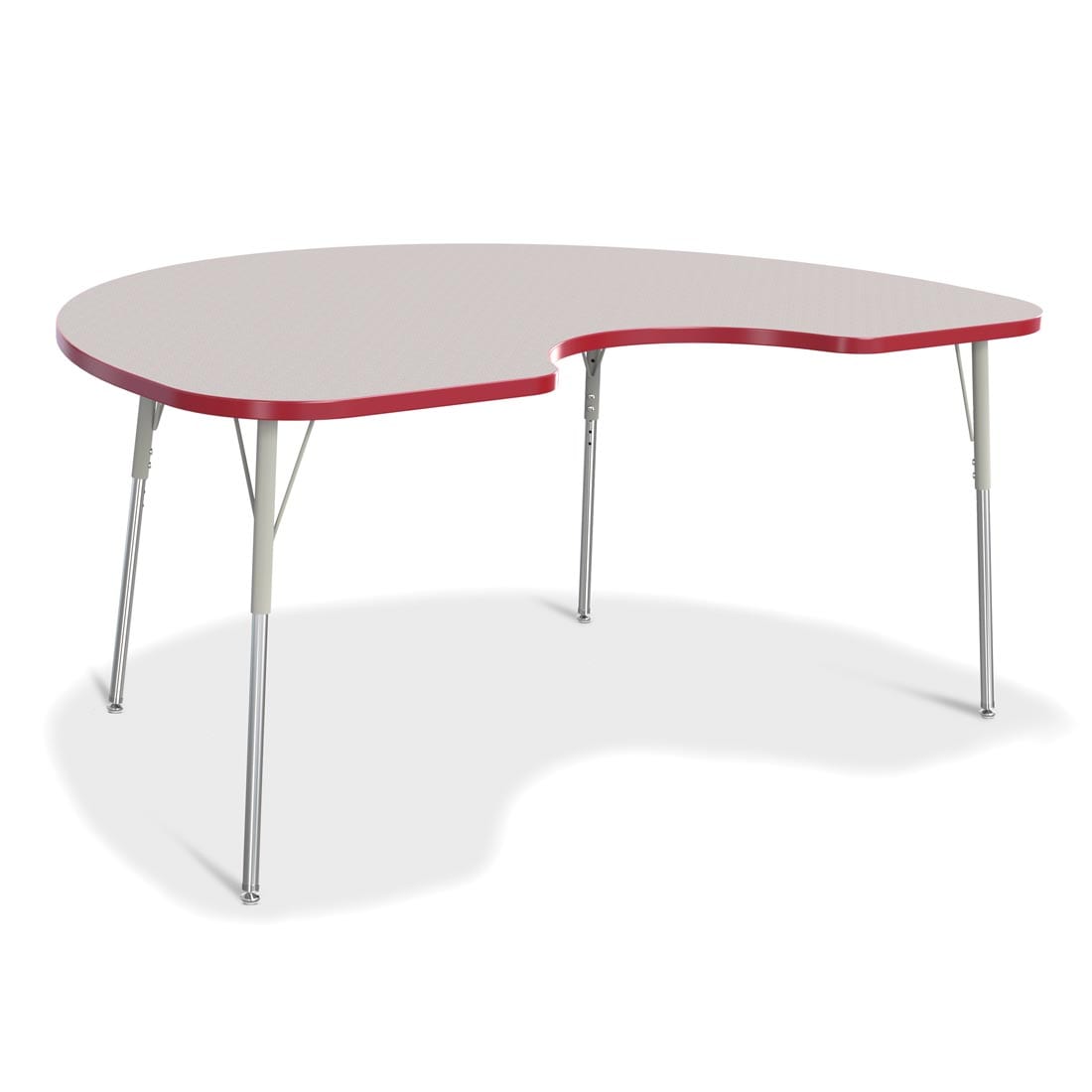 Berries Kidney Activity Table Adult Height Gray With Red Edge