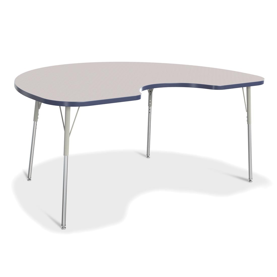 Berries Kidney Activity Table Adult Height Gray With Navy Edge