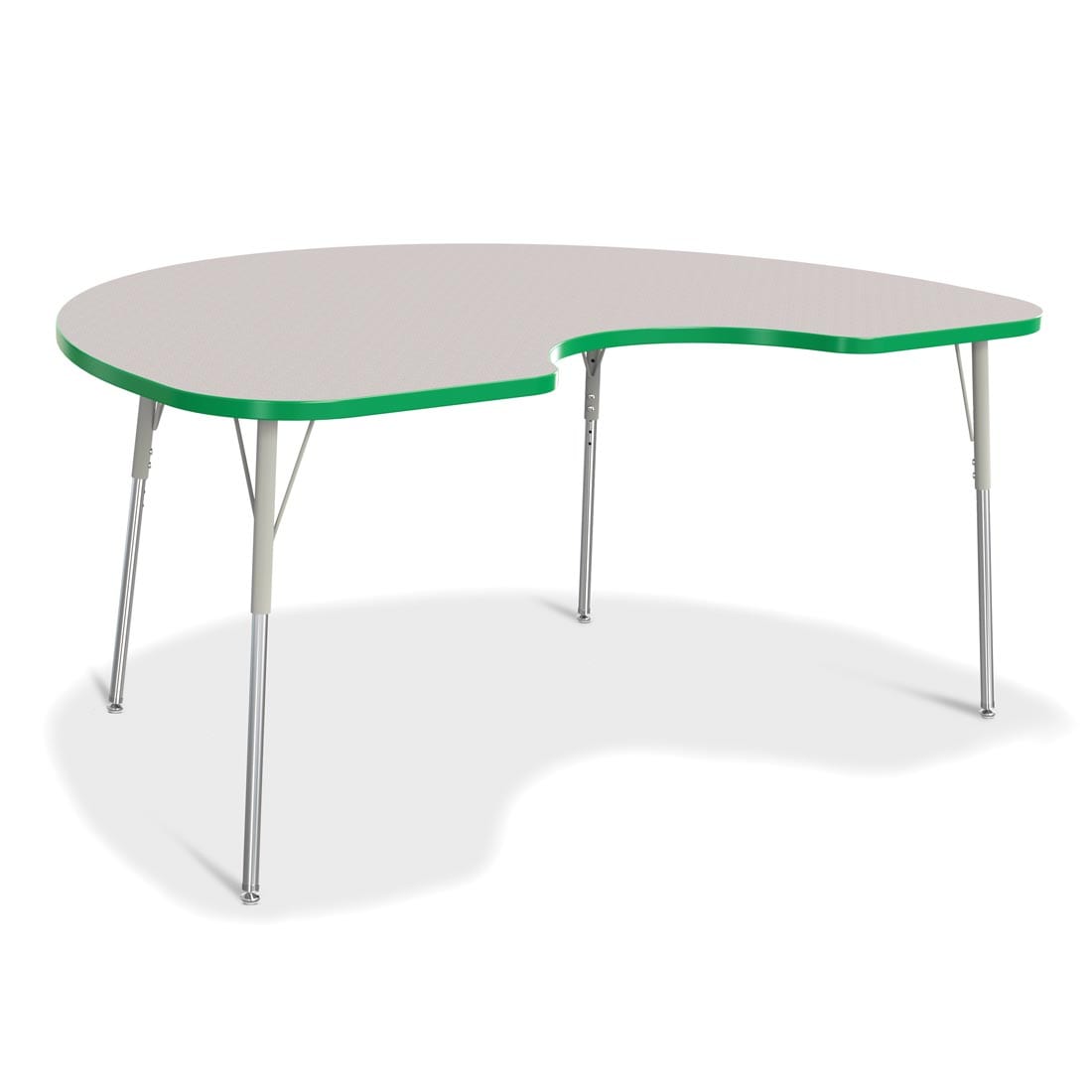 Berries Kidney Activity Table Adult Height Gray With Green Edge