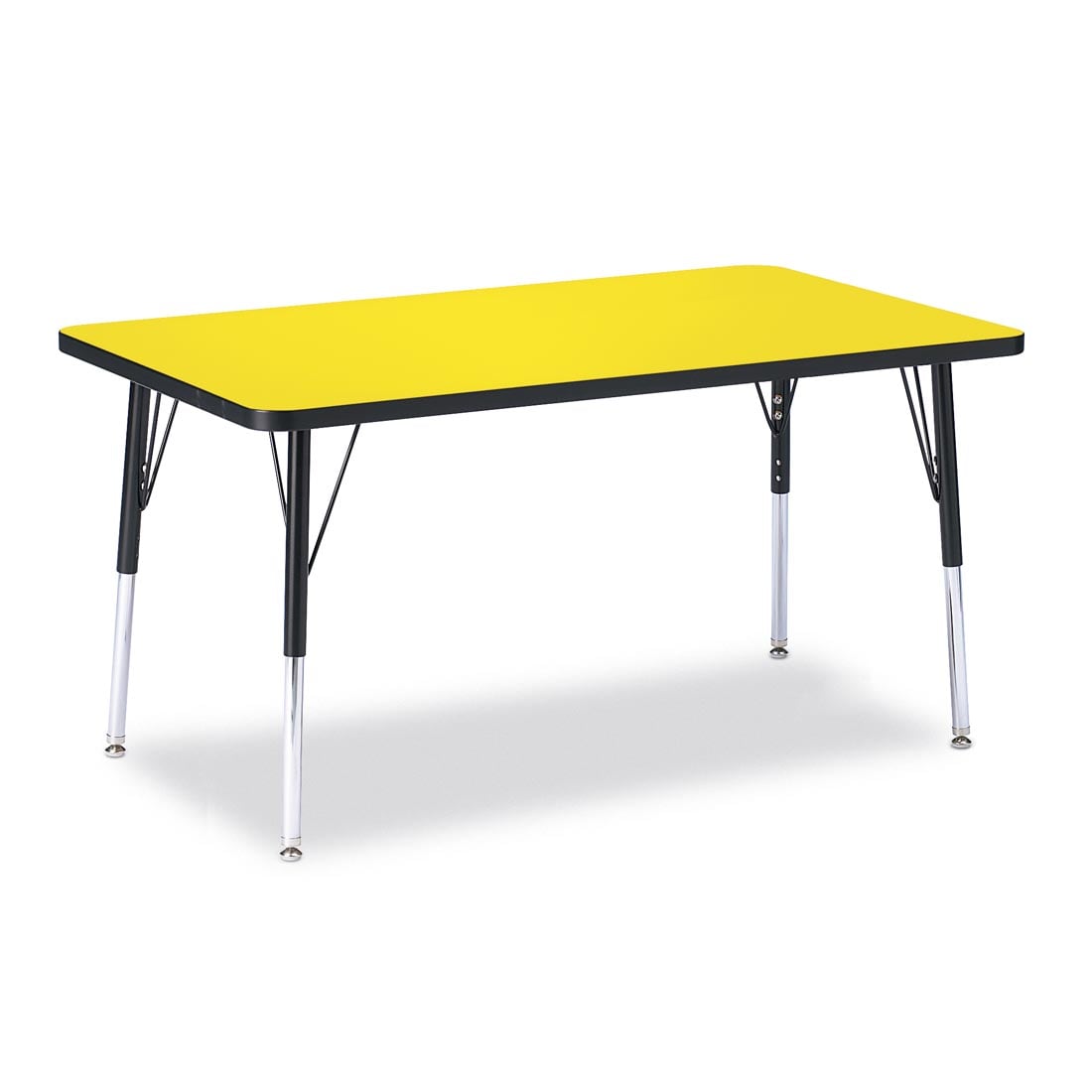 Berries Adult-Sized Yellow Rectangle Activity Table