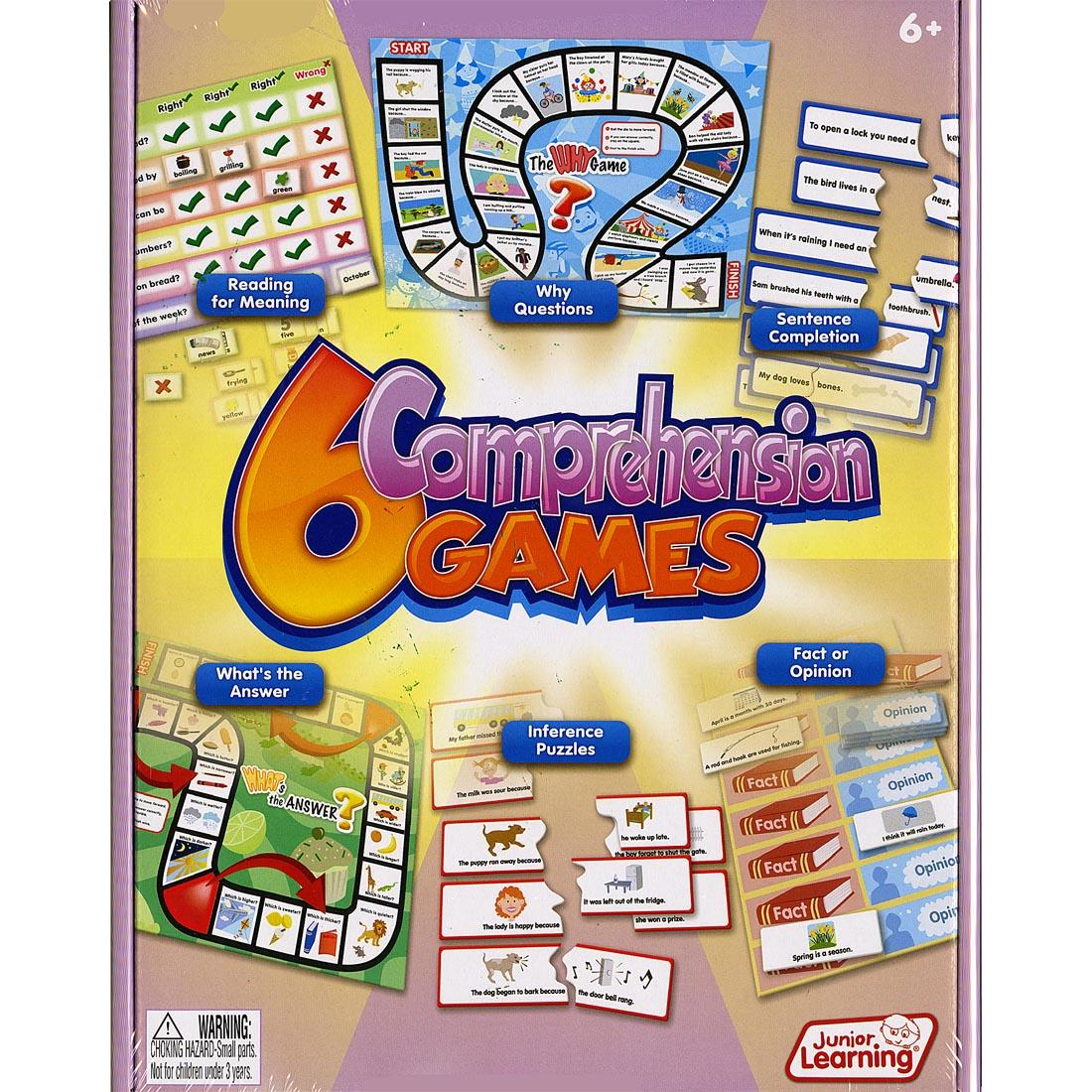 6 Comprehension Games by Junior Learning