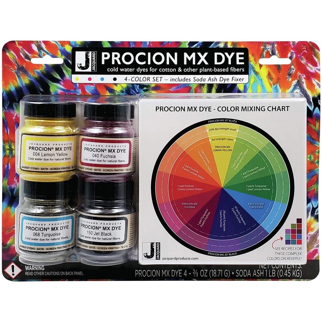 Jacquard Procion MX Dye 4-Color Set