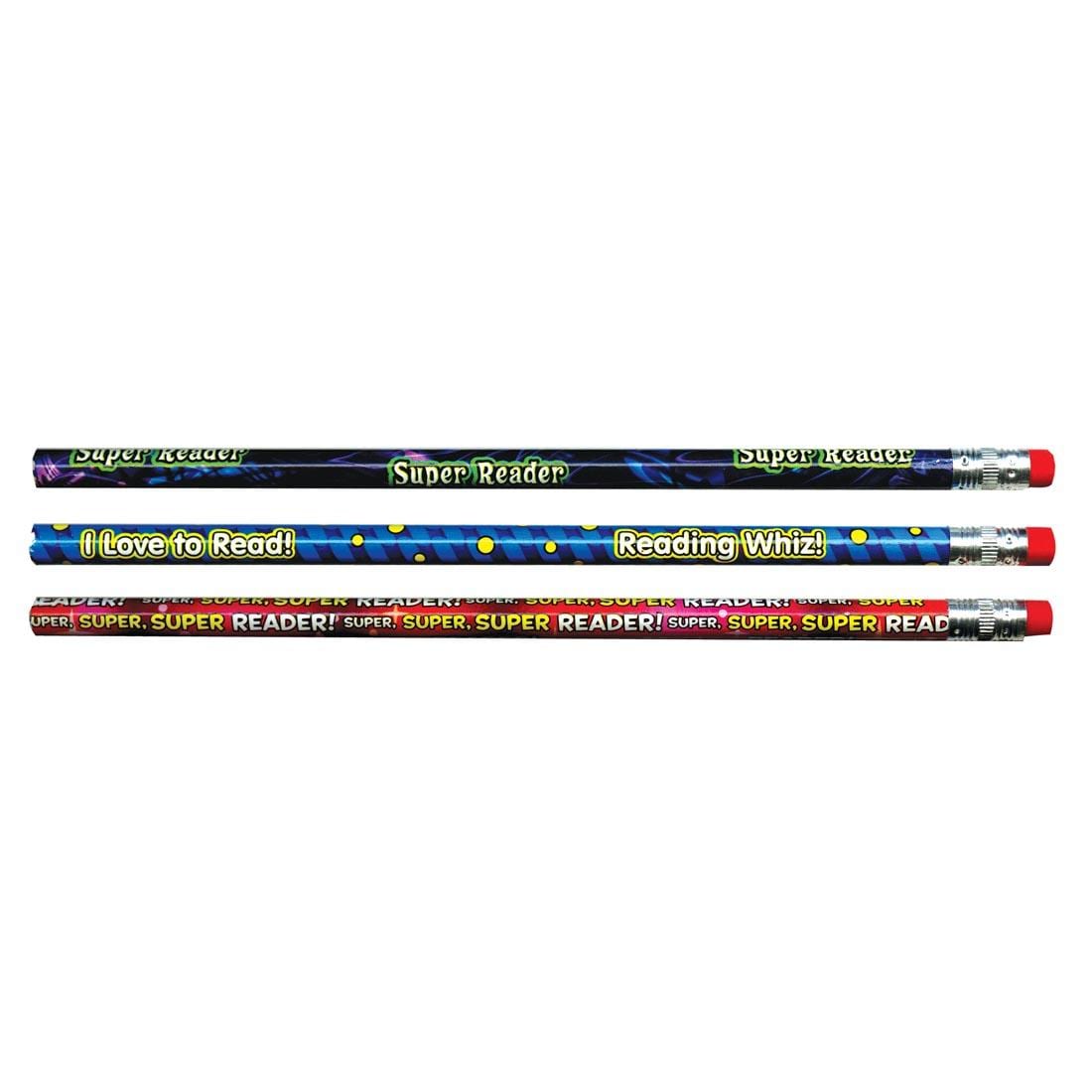 Pencils with the messages Super Reader, Reading Whiz and Super, Super Reader