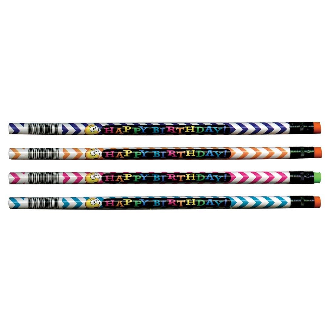 Chevron Happy Birthday Pencils