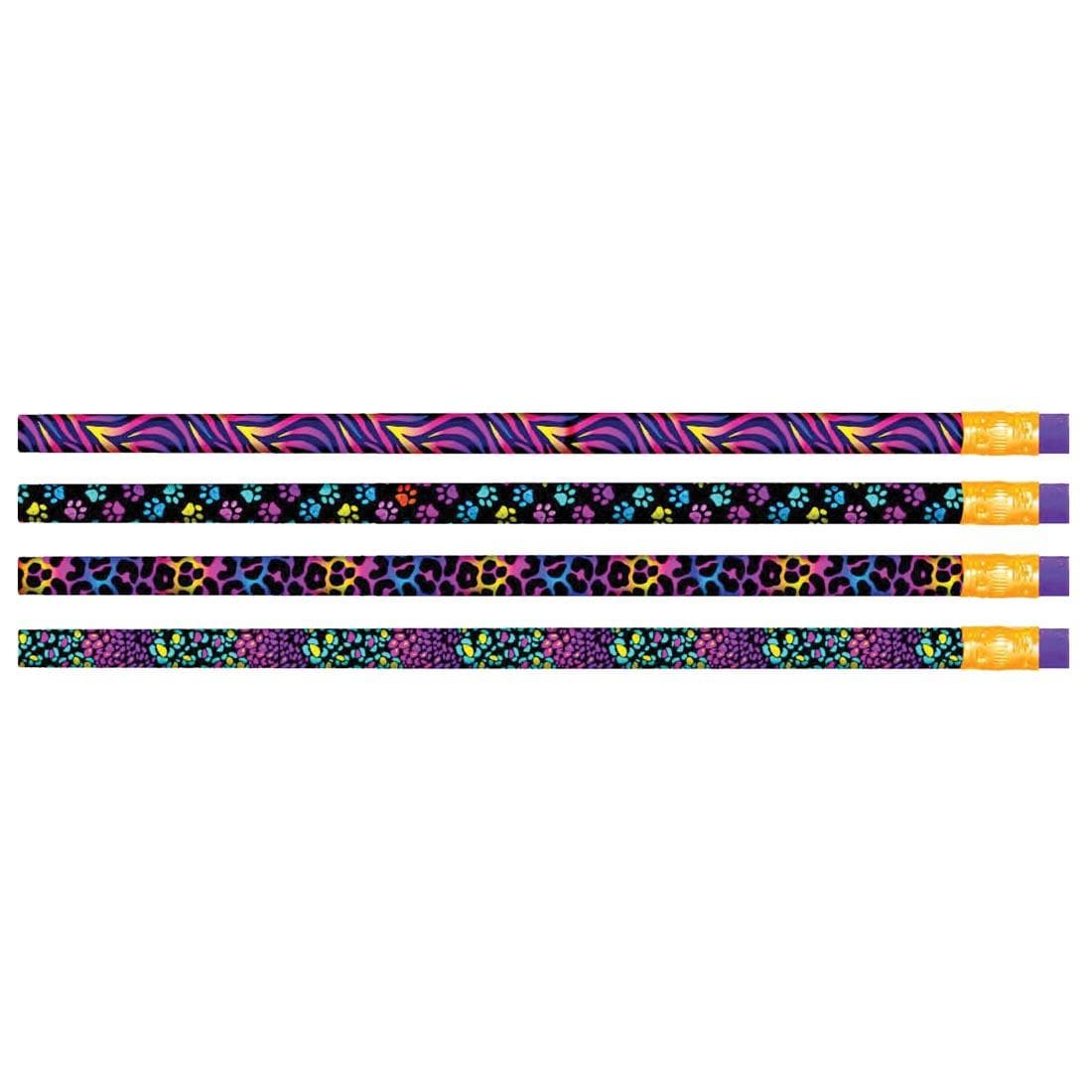 pencils in 4 styles of the Stay Wild Pencil assortment