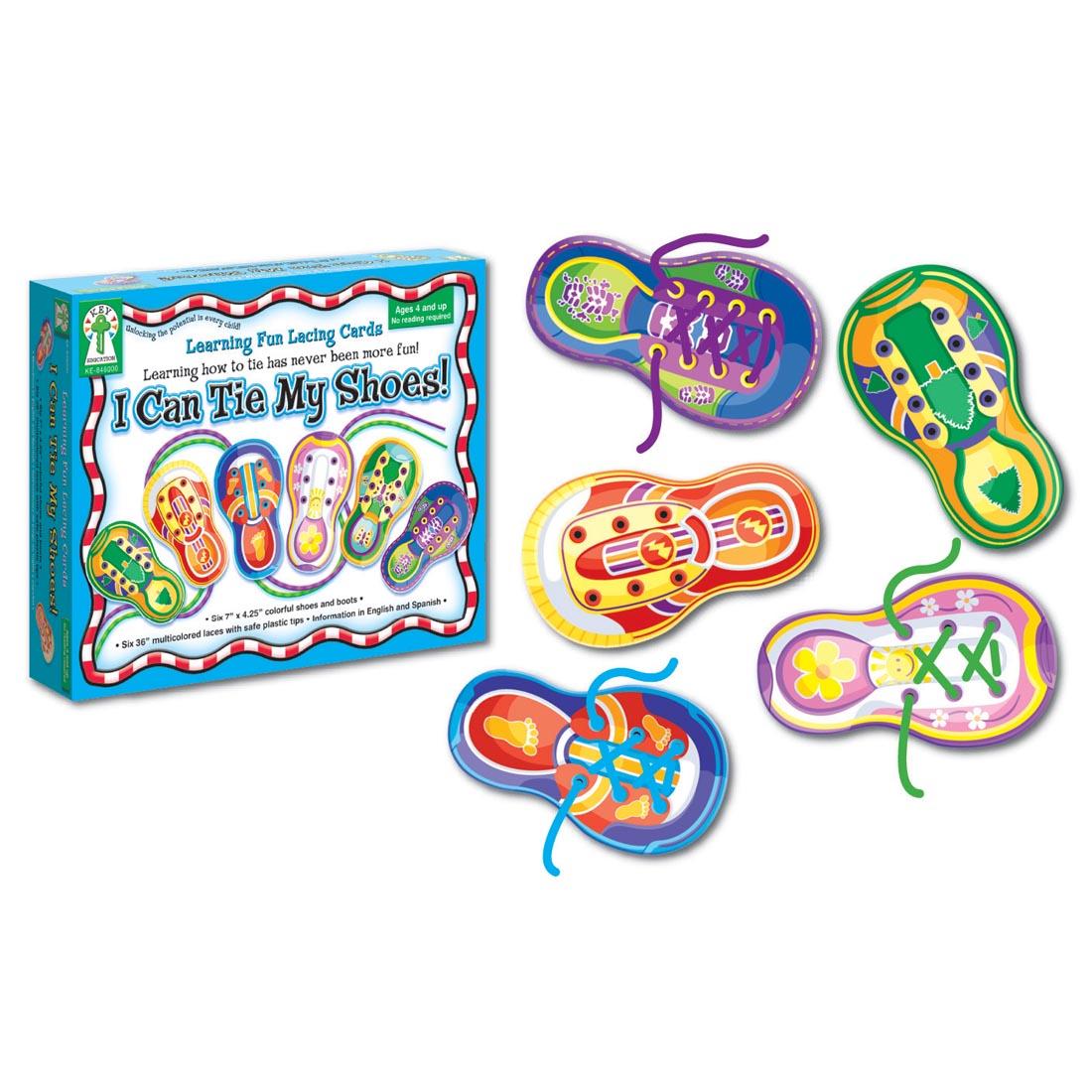 I Can Tie My Shoes Lacing Cards by Carson Dellosa