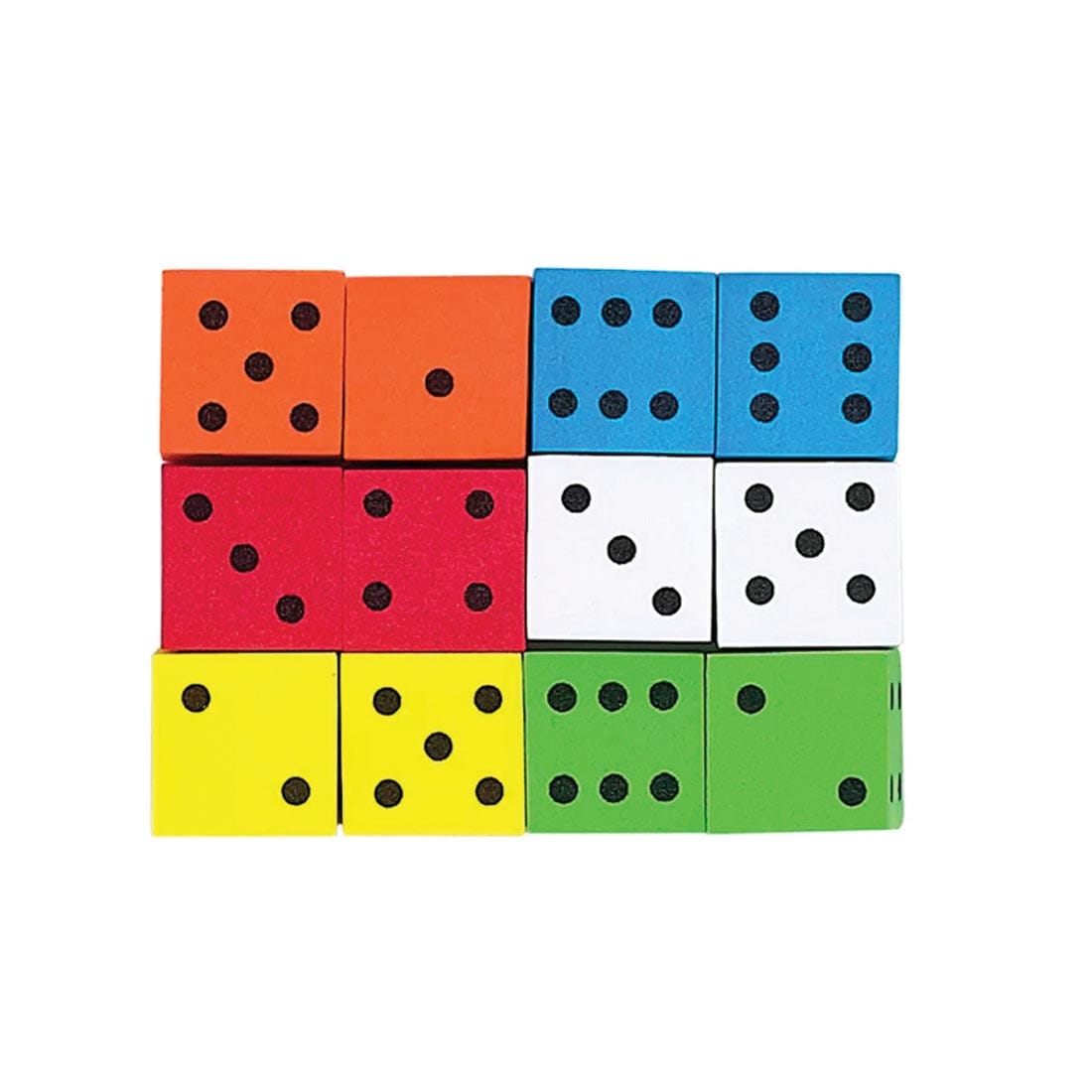 12 Foam Spot Dice By Koplow Games