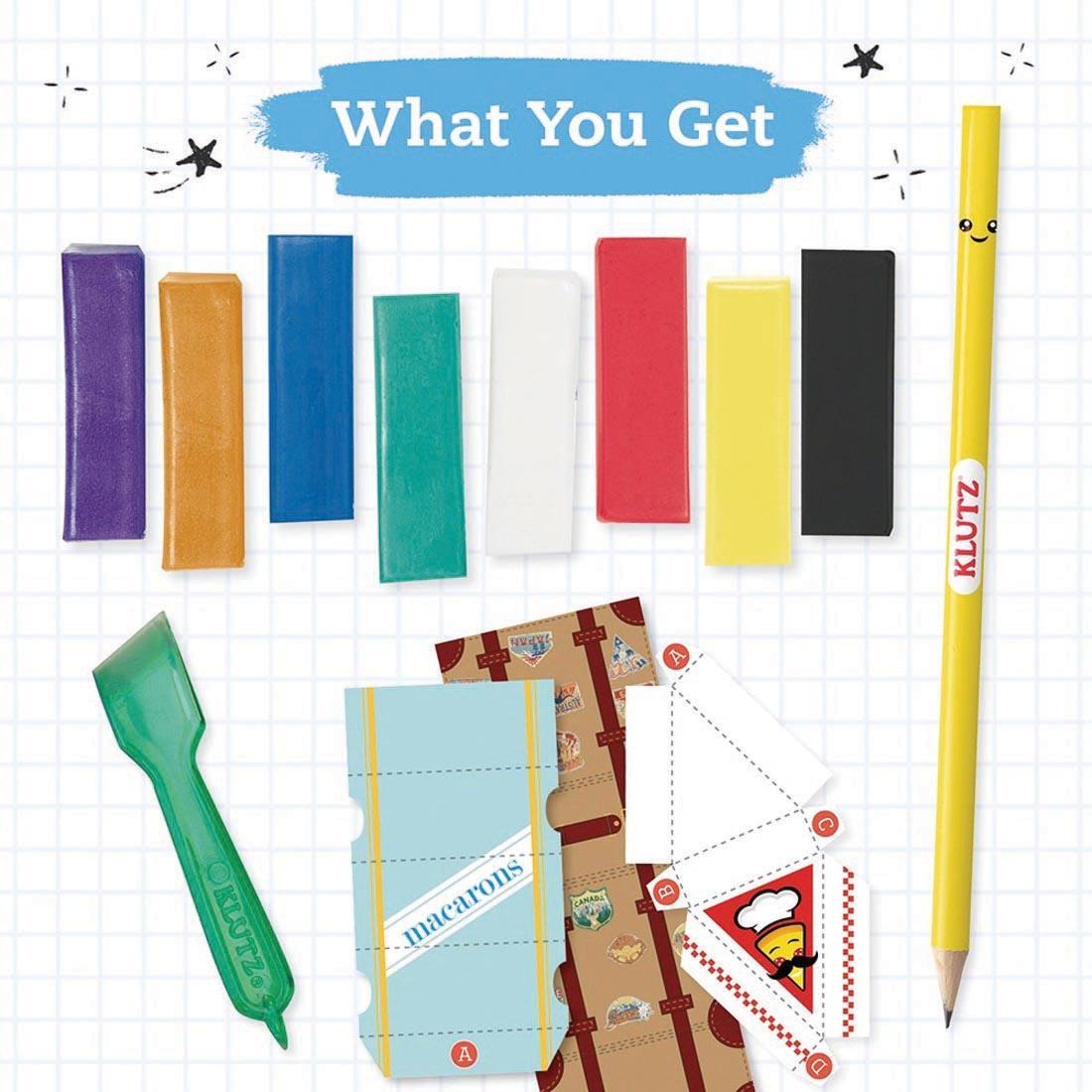 Text What You Get with the contents of Make Your Own Mini Erasers By Klutz Press