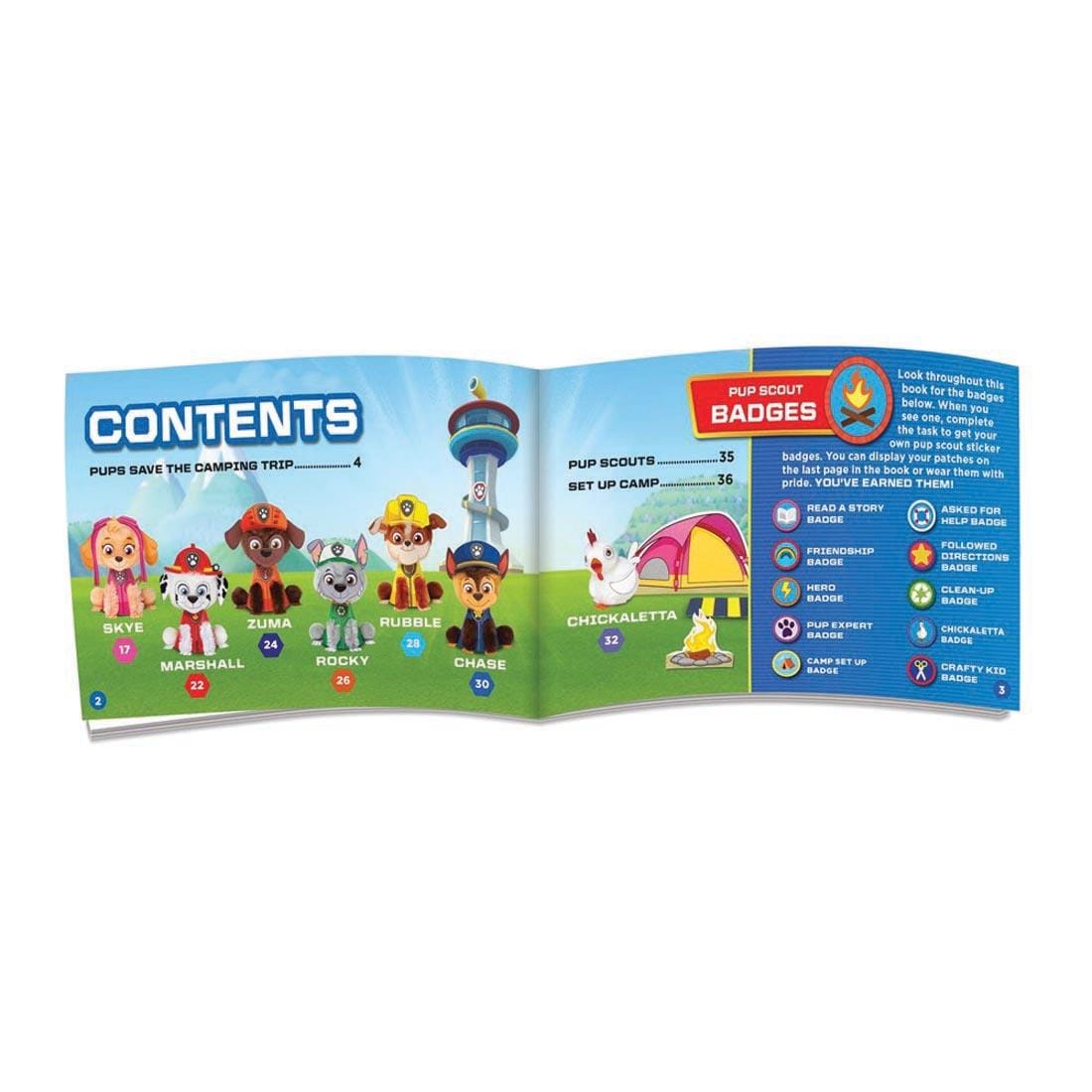 pages from the book inside My PAW Patrol Pom-Pom Pups Book & Craft Kit by Klutz Jr.