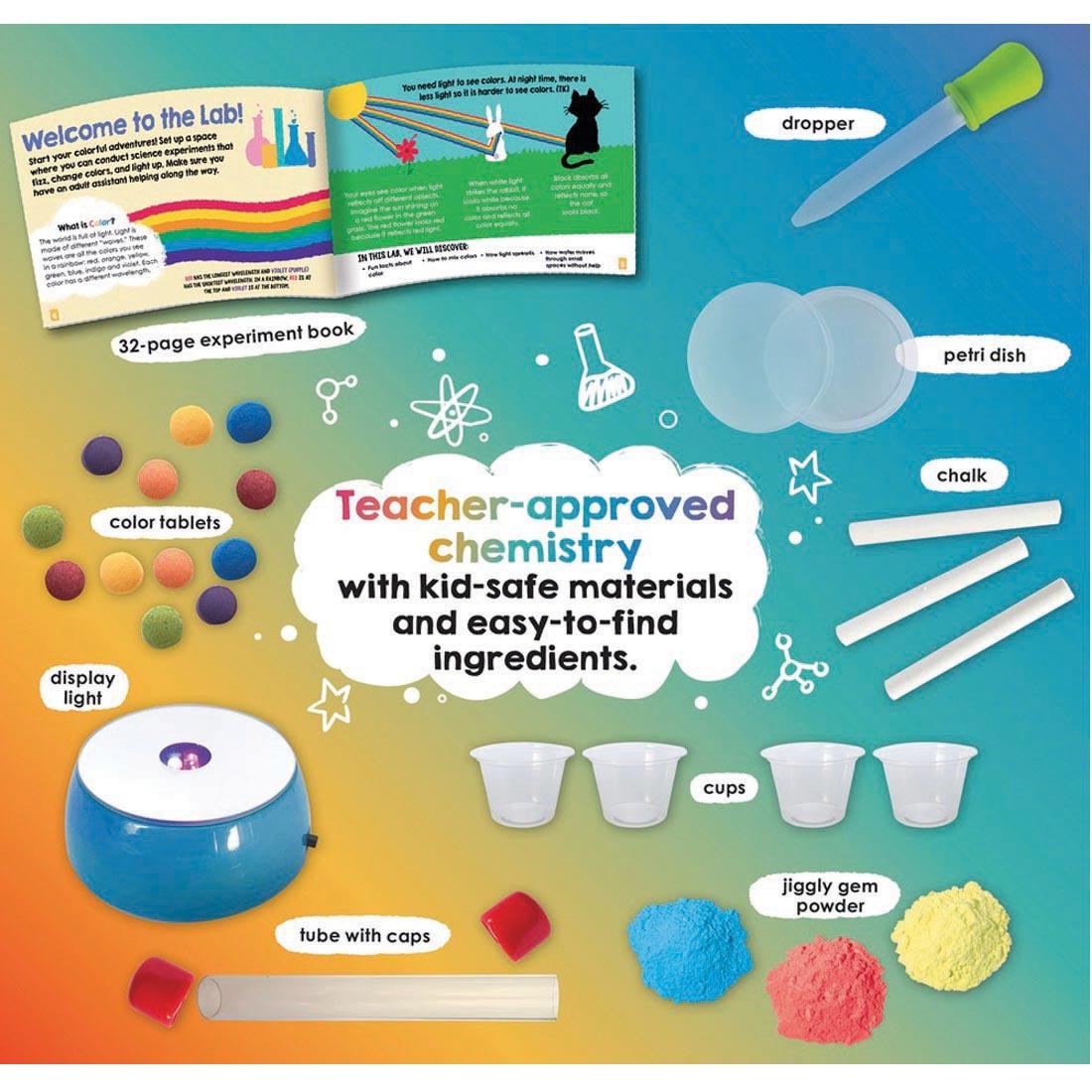 Sample page from My STEAM Lab: Color Science Book & Craft Kit by Klutz Press