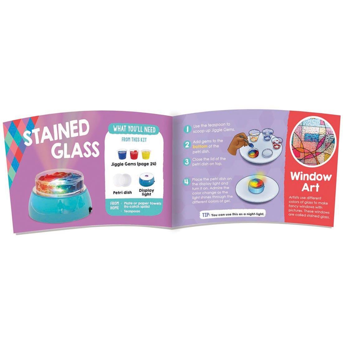 Sample spread of My STEAM Lab: Color Science Book & Craft Kit by Klutz Press