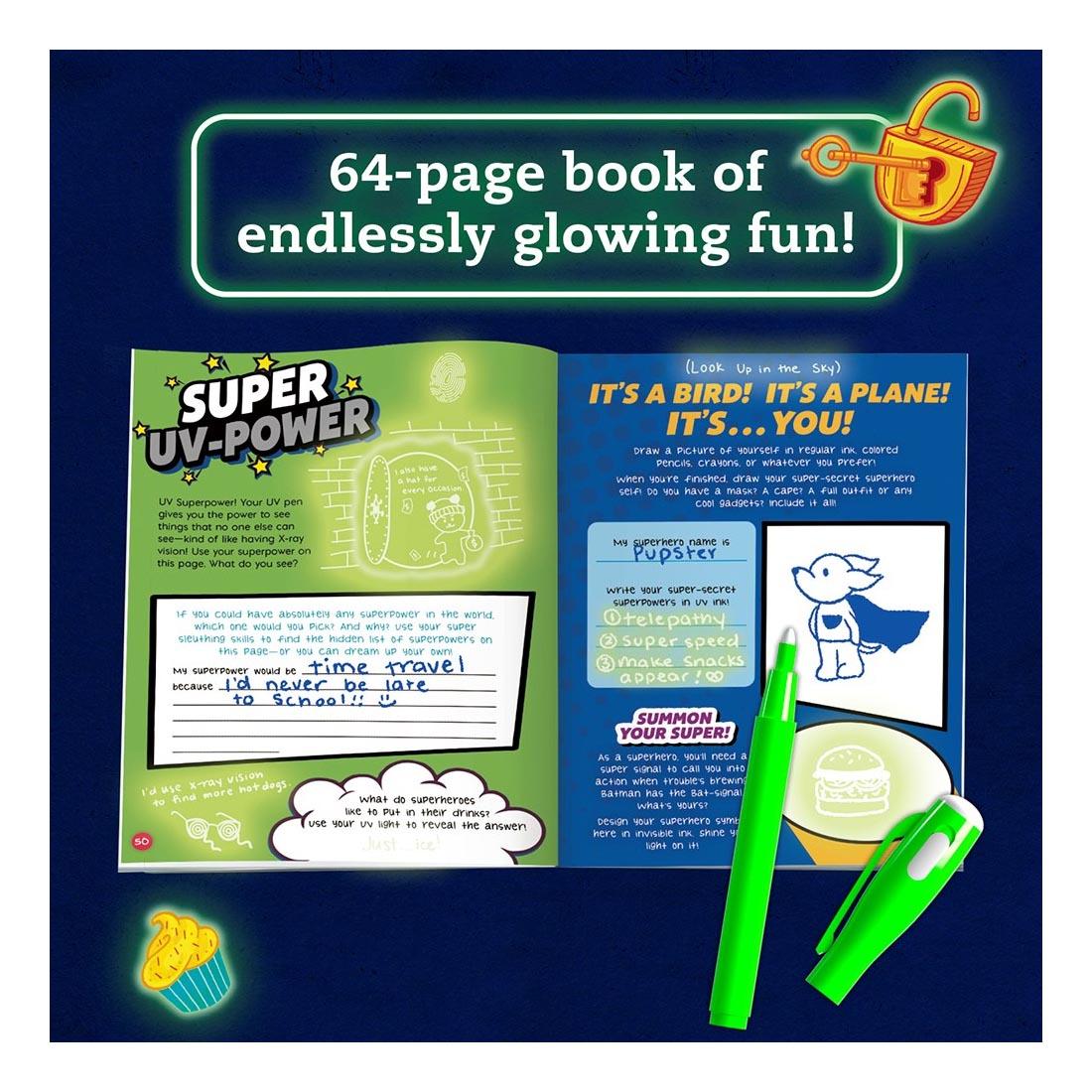 Sample pages from The Ultimate Invisible Ink Activity Book By Klutz Press