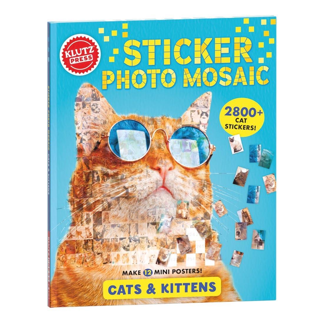 Cats & Kittens Sticker Photo Mosaics Activity Book By Klutz Press