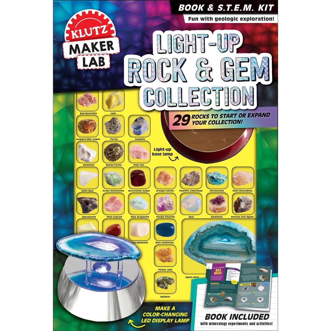 Light Up Rock & Gem Collection Book & STEM Kit