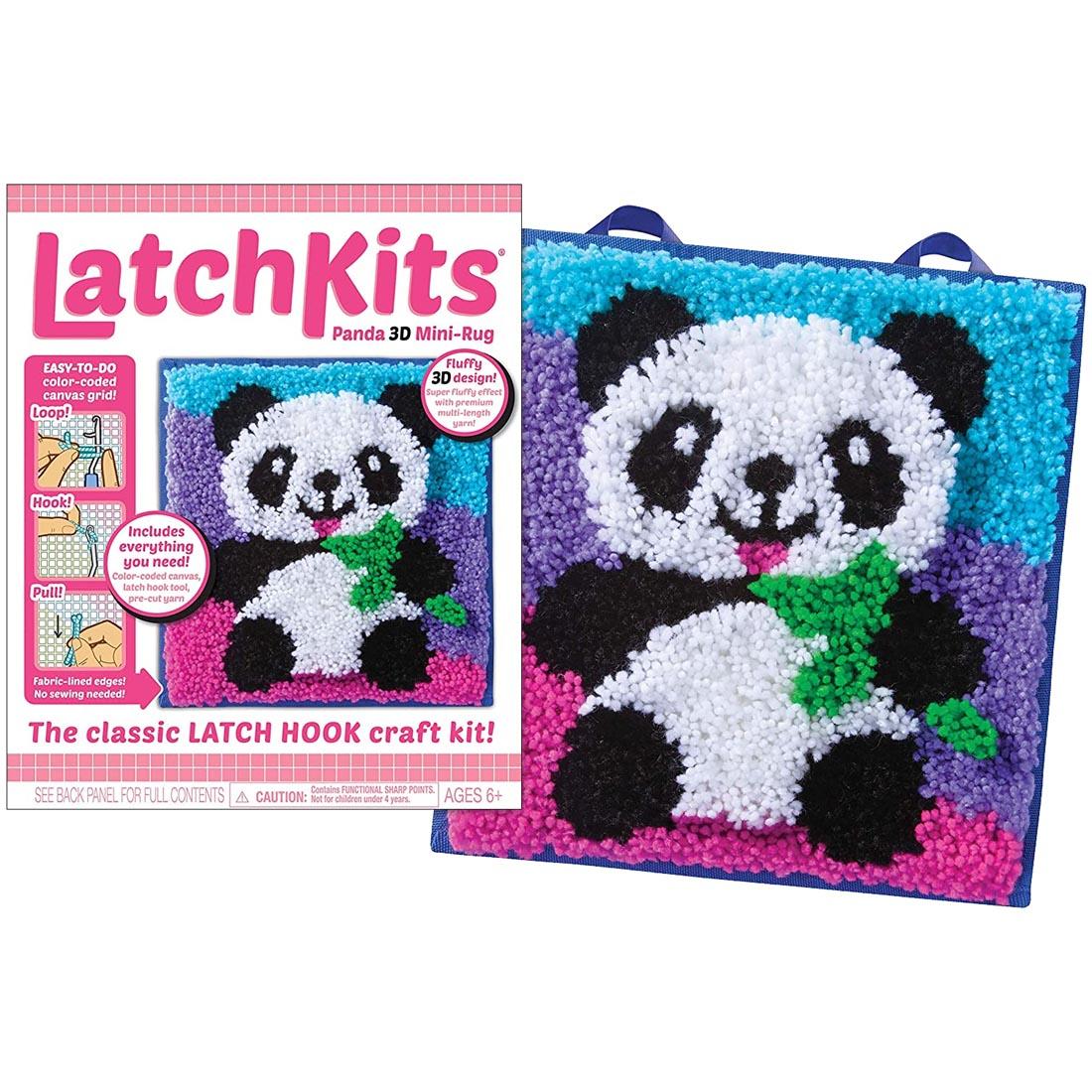 Panda 3D Mini-Rug LatchKit