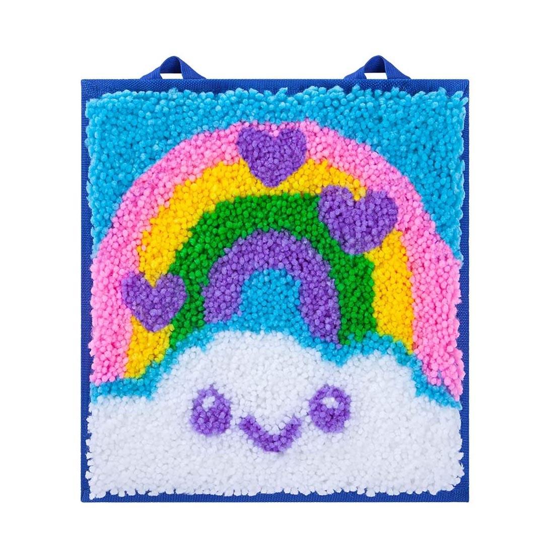 Completed Rainbow Mini Rug LatchKit