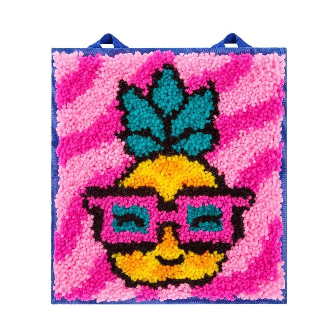 Completed Pineapple Mini Rug LatchKit