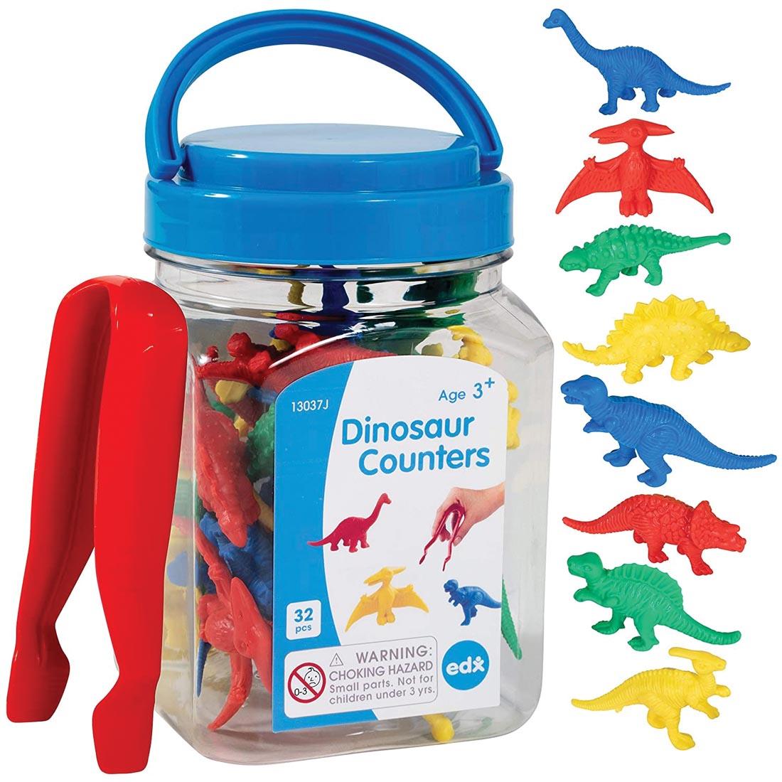 Dinosaur Counters and Tweezers