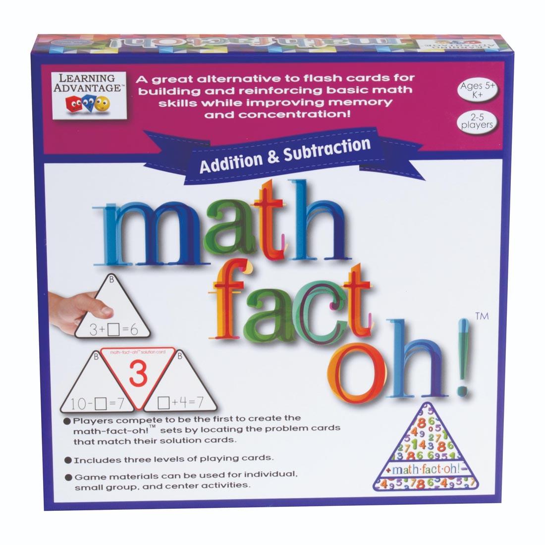 Math-Fact-Oh! Addition & Subtraction Game