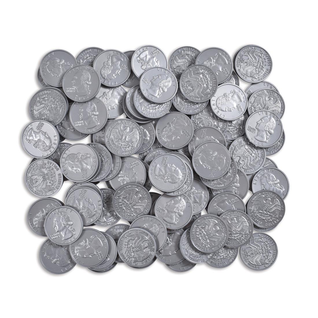 Play Money Plastic Quarters