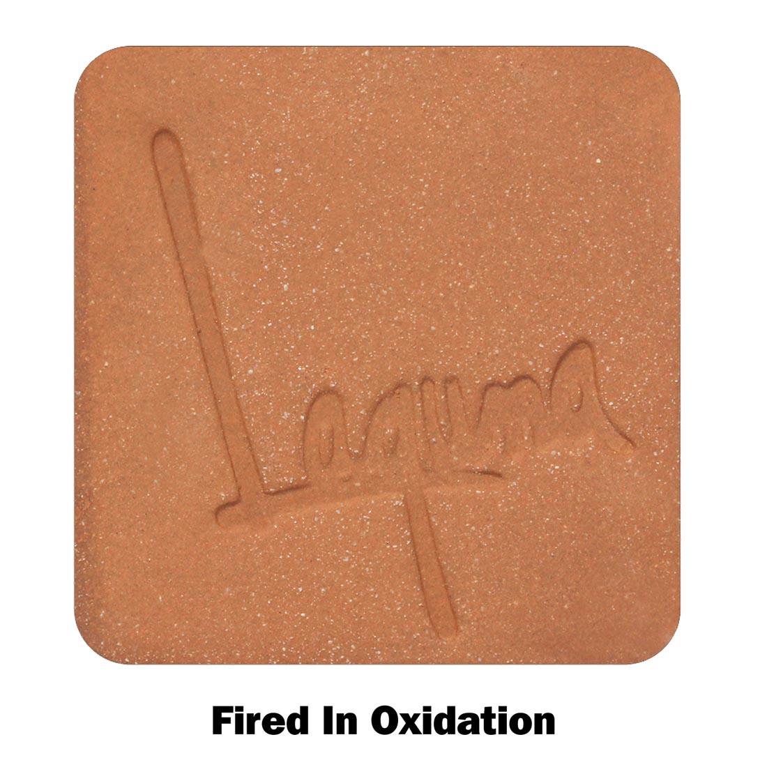 tile of Laguna Red B-Mix Clay With Grog with the text Fired In Oxidation