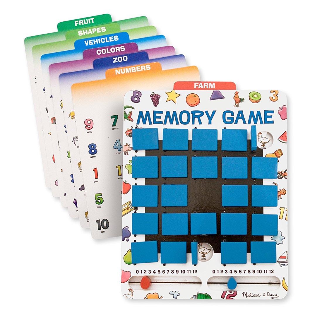 Travel Memory Game includes cards for Fruit, Shapes, Vehicles, Colors, Zoo, Numbers and Farm