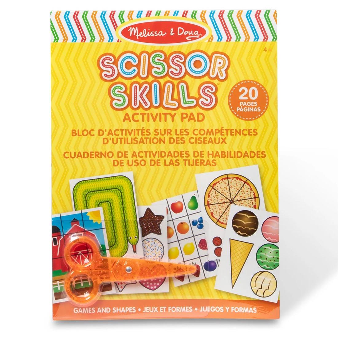 front cover of Games & Shapes Scissor Skills Activity Pad By Melissa & Doug