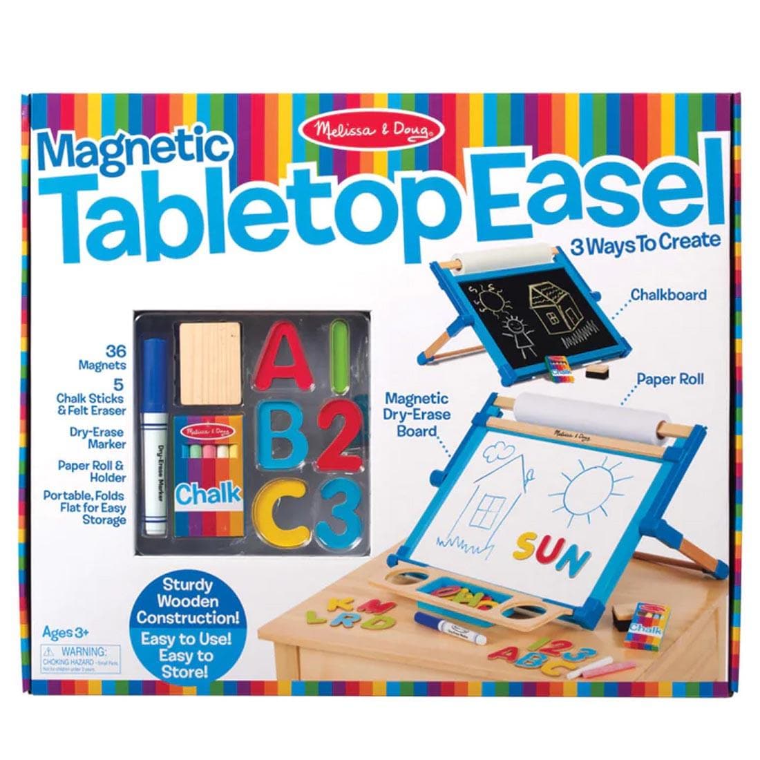 Box for Deluxe Double-Sided Tabletop Easel By Melissa & Doug