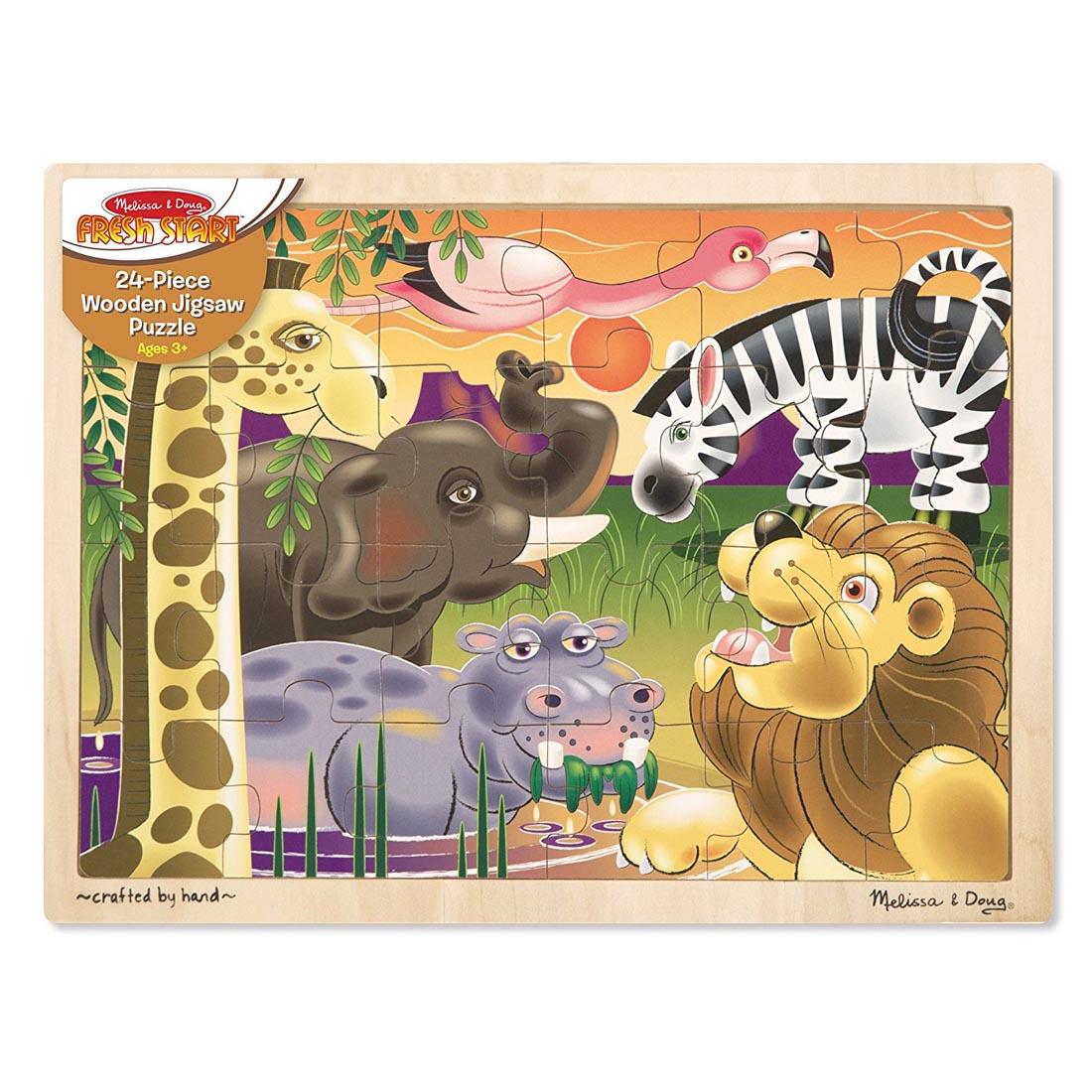 African Plains Wooden Jigsaw Puzzle