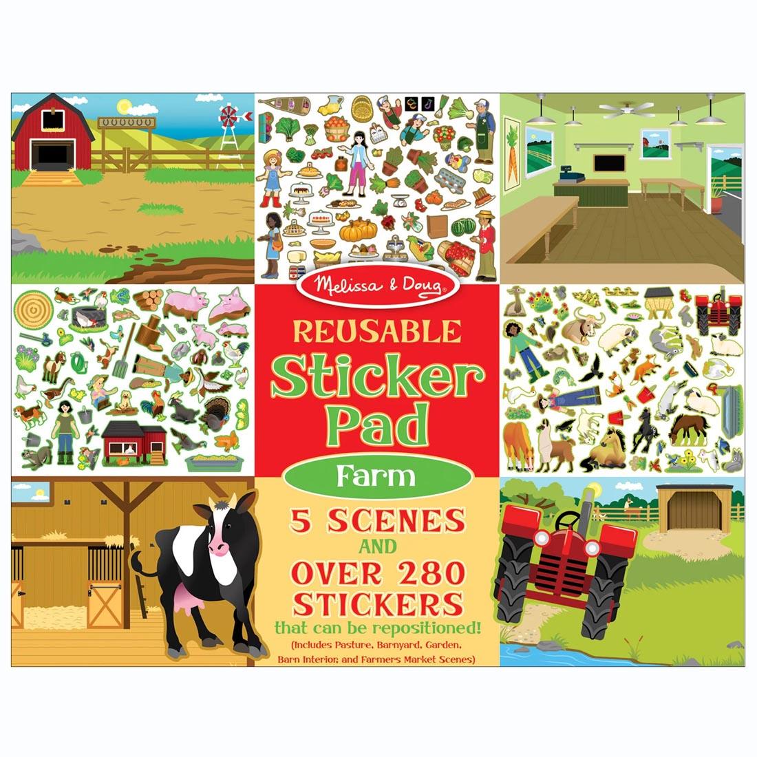 Farm Reusable Sticker Pad By Melissa & Doug