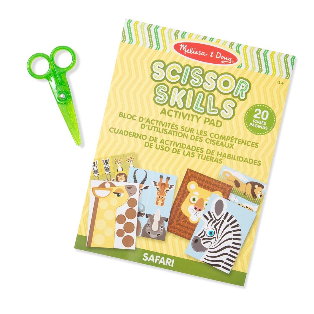 Safari Scissor Skills Activity Pad and Safety Scissors By Melissa & Doug