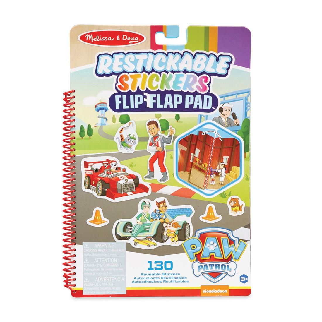 Paw Patrol Classic Missions Restickable Stickers Flip Flap Pad By Melissa & Doug