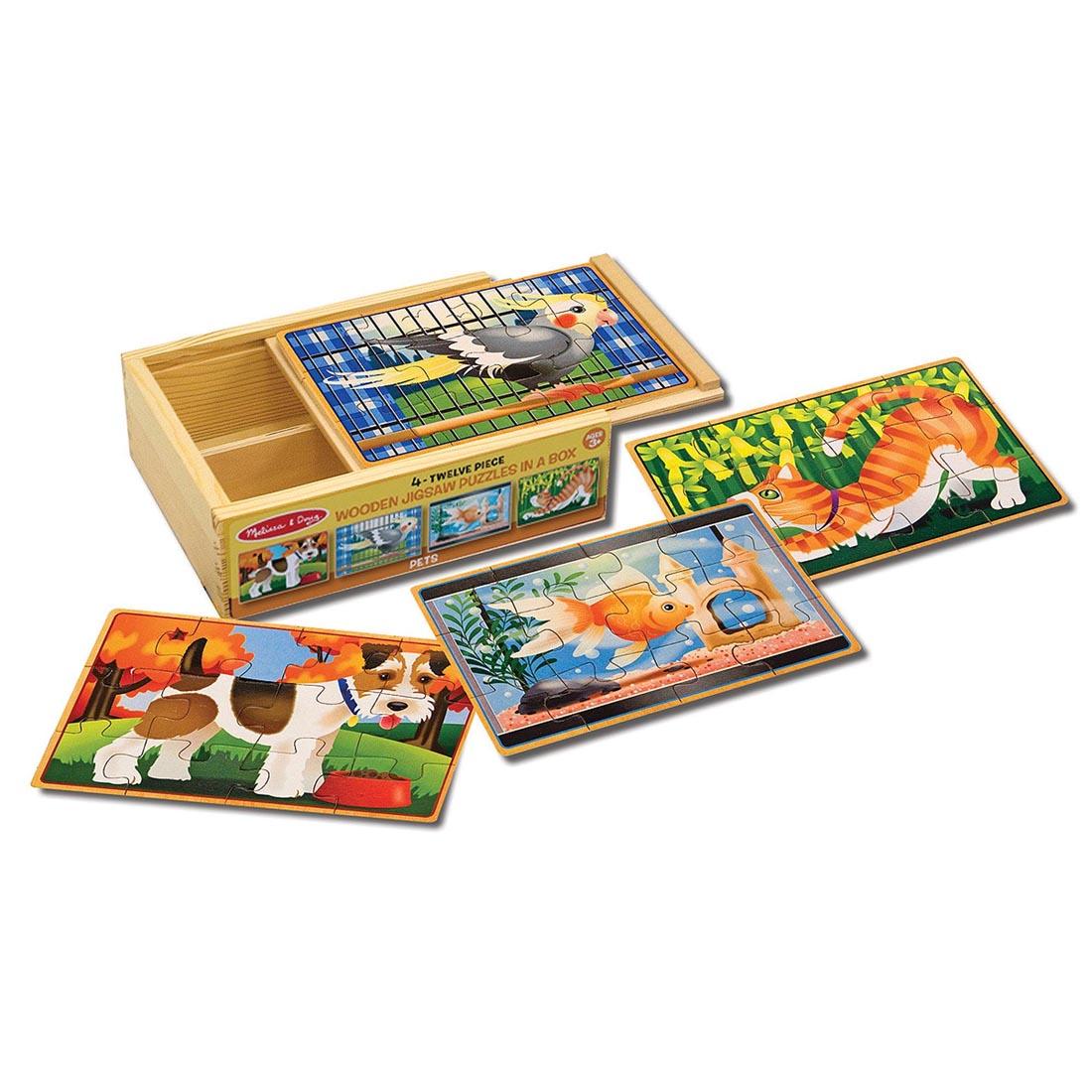 Pets Wooden Jigsaw Puzzles in a Box By Melissa & Doug