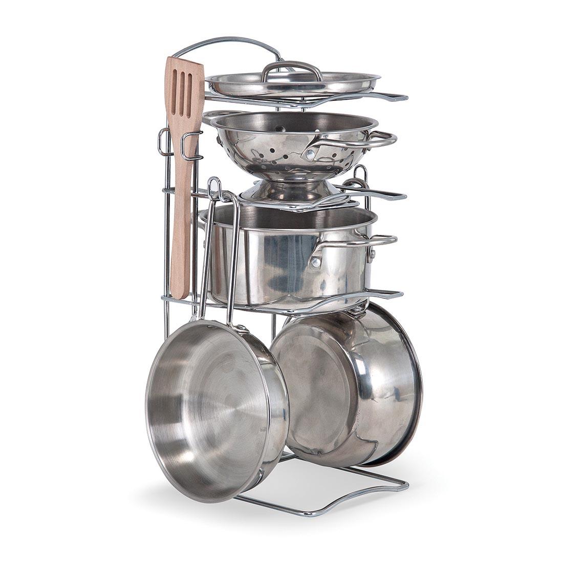 Let's Play House Stainless Steel Pots & Pans Play Set