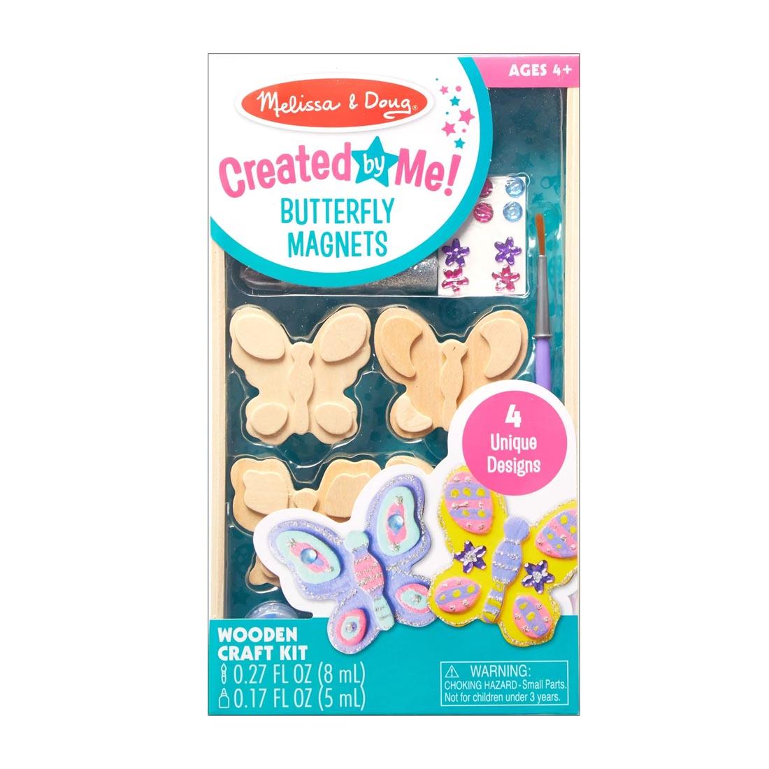 Created by Me! Butterfly Magnets Wooden Craft Kit By Melissa & Doug