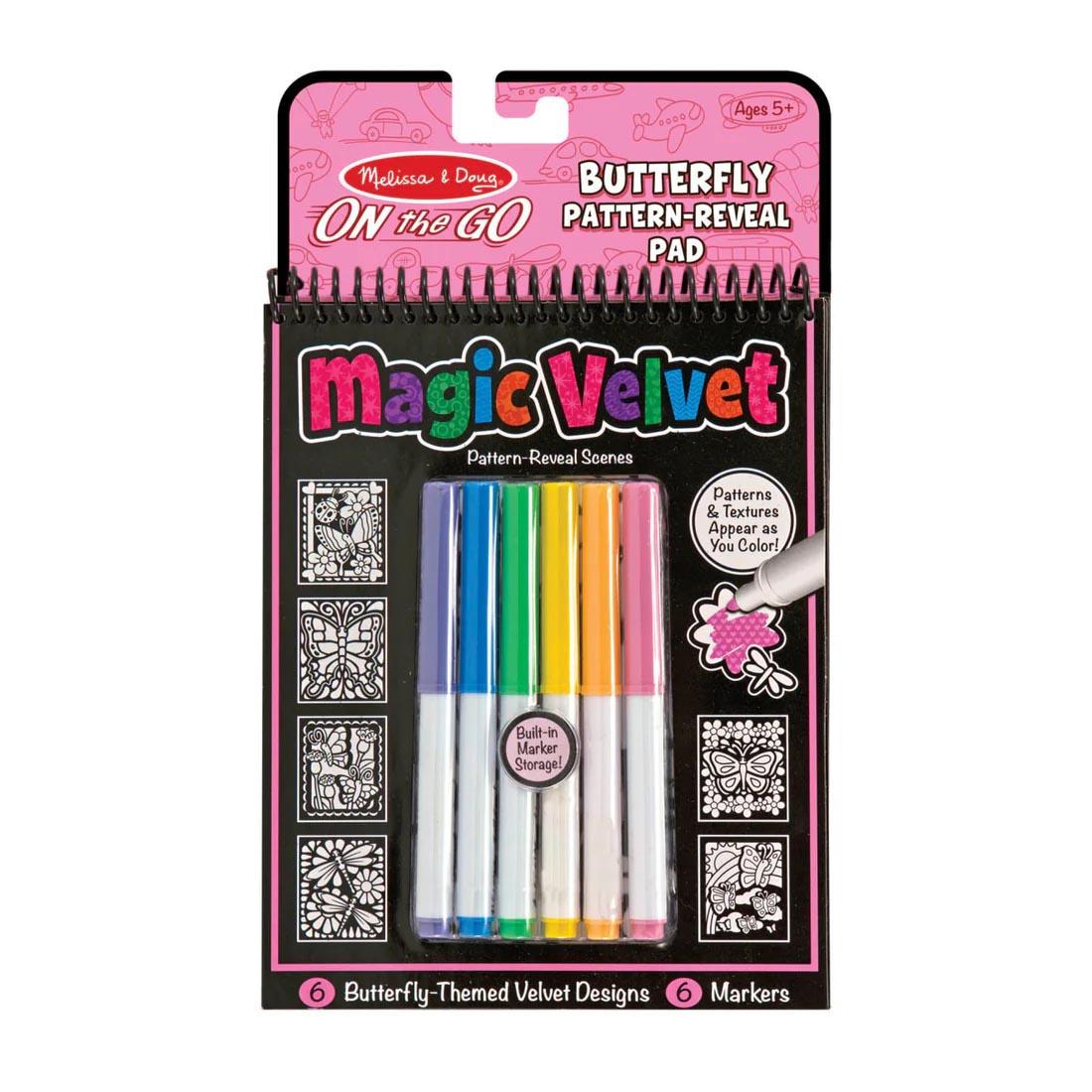 Magic Velvet Butterfly Pattern Reveal Pad By Melissa & Doug