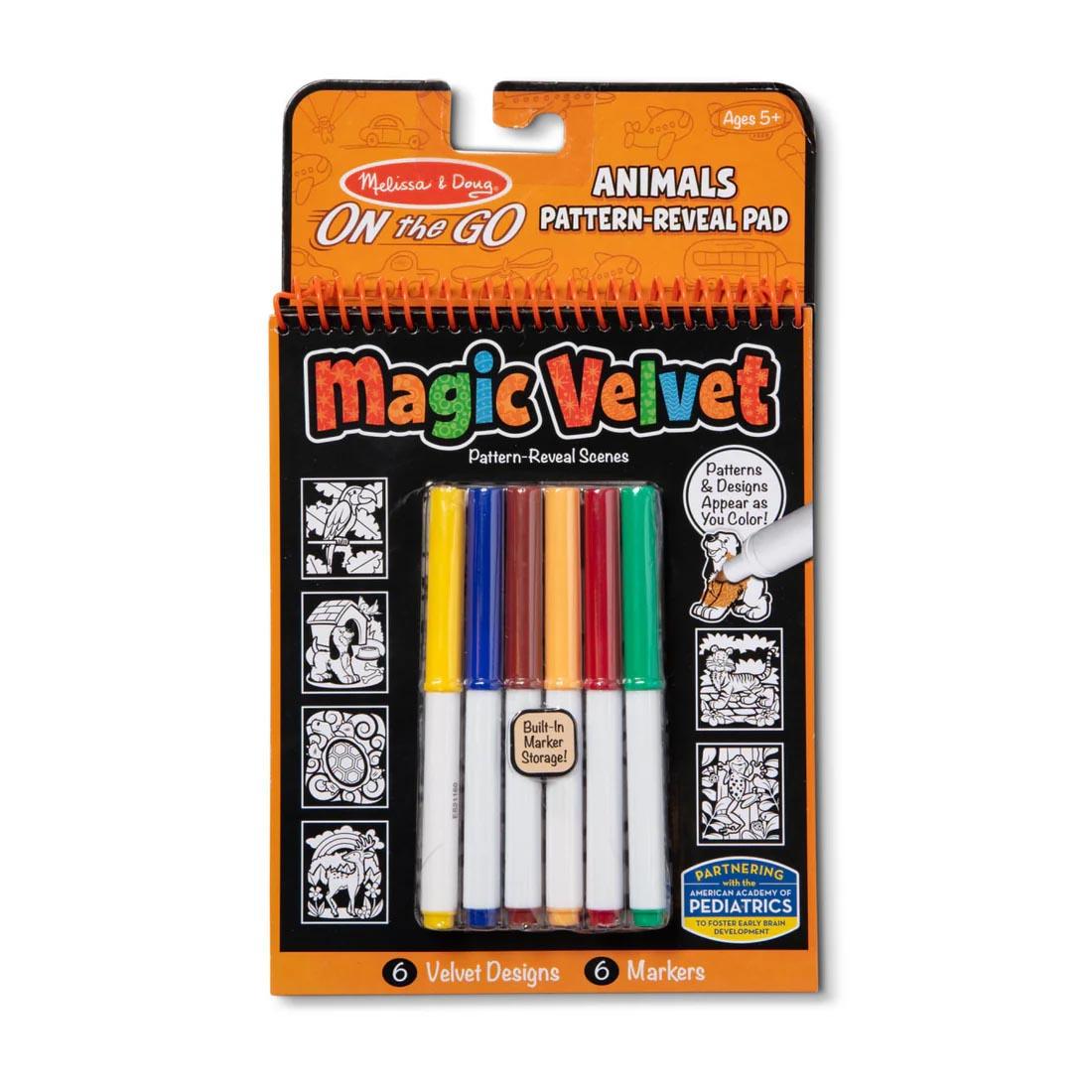 Magic Velvet Animals Pattern-Reveal Pad By Melissa & Doug