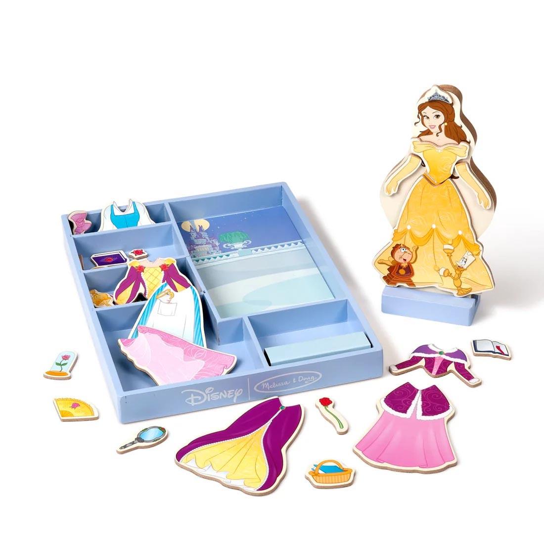 Disney Belle Wooden Magnetic Dress-Up Set By Melissa & Doug